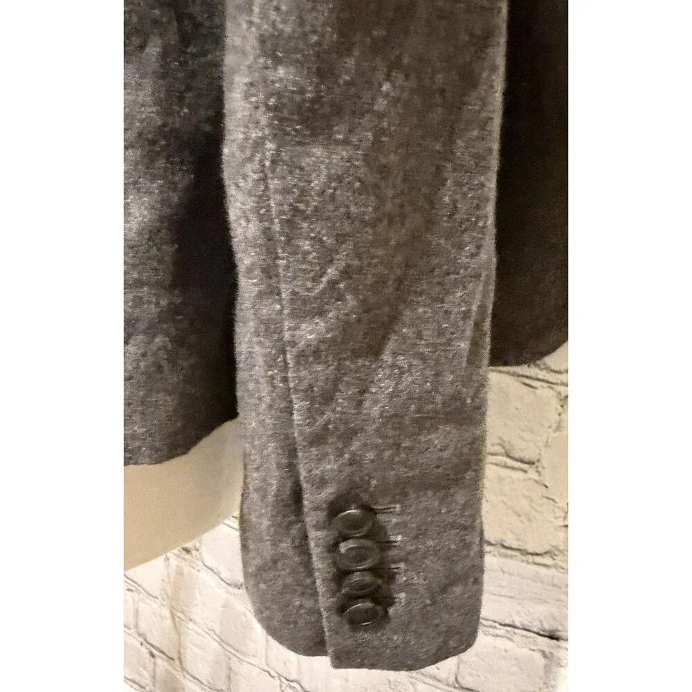 TALBOTS Women’s Gray Blazer Jacker Wool Blend Suit Business Size 2